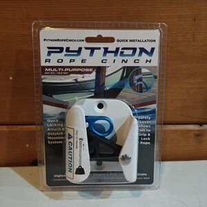 New Python Rope Cinch Made USA Fits Up To 1.25" Pontoon Square Rail Heavy Duty